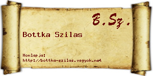 Bottka Szilas névjegykártya